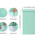 Thick Pastel Mint Metallic Peel And Stick Wallpaper With Brushed Matte Surface Gives Your Space A Straight Up Glow Up. Features waterproof, removable, and self-adhesive.