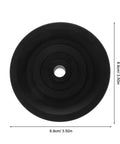 4 Pack Weight Lifting Pulley Wheels With Nylon Bearings And Cable Rollers For Gym Equipment Replacement Parts 22.5mm And 25mm Width For Home Gym And Commercial Machines Easy Install Durable, black 8.9cm pulley wheel