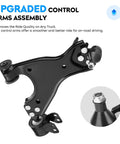 GMC Front Lower Control Arm With Ball Joint Kit 2Pc Set for Traverse 2009 2017, black suspension component close-up