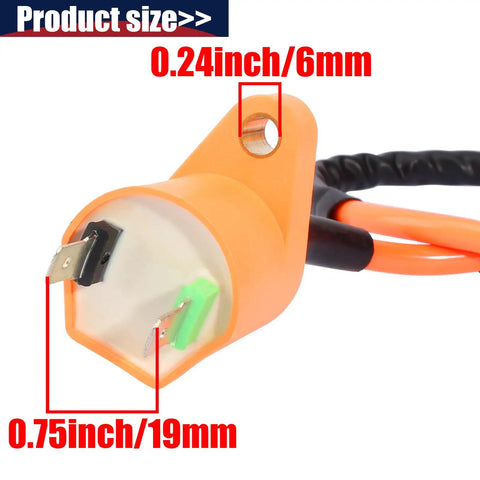 Close-up of ignition coil connector from High Performance Ignition Coil CDI Box and Spark Plug Kit for GY6 50cc to 150cc 4 Stroke Engines