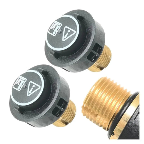 Brass Steam Cleaner Safety Valve With Black O Ring, Easy Install Replacement Part for High Pressure Steam Cleaners, Durable Anti Slip Washer Design, photo of brass threaded valve