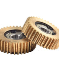 Ebike Planetary Gear Set With 36 Tooth Nylon Gears And Bearing For Bafang Hub Motor Internal Gear Kit Copper And Nylon Pro Grade Upgrade For Electric Bicycles, close-up of copper-nylon gears with bearings