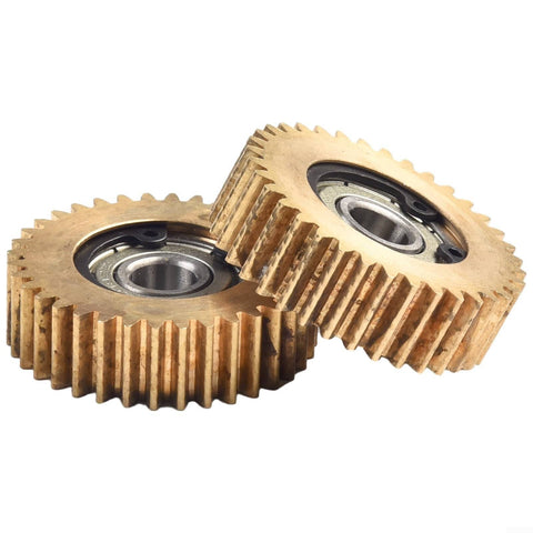 Ebike Planetary Gear Set With 36 Tooth Nylon Gears And Bearing For Bafang Hub Motor Internal Gear Kit Copper And Nylon Pro Grade Upgrade For Electric Bicycles, close-up of copper-nylon gears with bearings