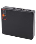 Straight Up Reliable Compact Us Plug Ups Battery Backup For Routers And Modems Delivers 12000Mah Reserve Power on black mini UPS with indicator.