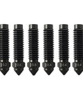 Hardened-steel 3D printer nozzles set, 6 pcs, sizes 0.2–0.8 mm for high-flow hotends