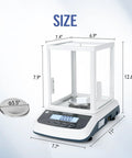 Pro Grade Digital Lab Scale With Windshield 500 G Capacity 0.001 G Precision Analytical Balance For Labs And Jewelry RS232