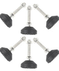 Adjustable Leveling Feet Anti Vibration Stabilizer M10 6 Pack with Rubber Pads for Epoxy Workbenches and Furniture