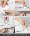 Elongated Toilet Seat With Quiet Close Lid No Slam Slow Close Fits Standard Elongated Or Oblong Toilets Oval White Easy Install