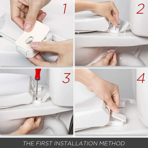 Elongated Toilet Seat With Quiet Close Lid No Slam Slow Close Fits Standard Elongated Or Oblong Toilets Oval White Easy Install