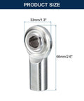 Beefy Heavy Duty Rod End Bearing Heim Joint 1/2 Inch Bore 1/2-28 Right Hand Female Thread Jam Nut Included 2 Pack Industrial Grade Ball Joint For Linkages And Systems, 33mm x 66mm