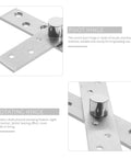 Close-up of hidden door hinges with 360 degree rotation 4 pack stainless steel rust resistant and breakage resistant for cabinet use