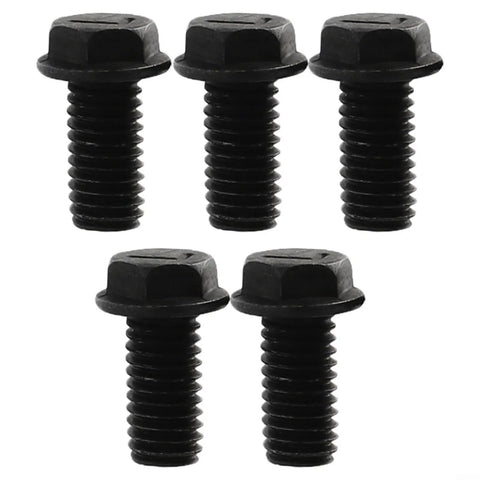 Premium Left Hand Thread Hex Flange M8 X 18mm Saw Blade Screws For Cutting Machines 5-pack carbon steel black fasteners