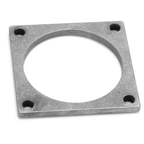 Heavy Duty Stainless Steel Threaded Mounting Plate With Precise M4 Screw Holes Rock Solid 39 X 39mm robotics fixing bracket from above.