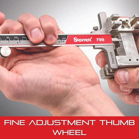 Electronic Caliper With SLC And Depth Rod, Auto Off, 0-6 Inch Range, 0.0005 Inch Resolution, Hardened Stainless Steel Body in hand