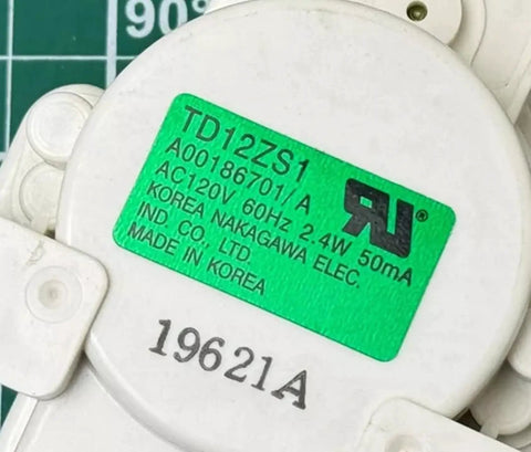 Washer Actuator Replacement Part TD12ZS1 White Direct Fit Control Board for Various Models Easy Install, Reliable Washer Operation, 5304492254 Compatible, Major Appliance Repair Accessory, white plastic close-up