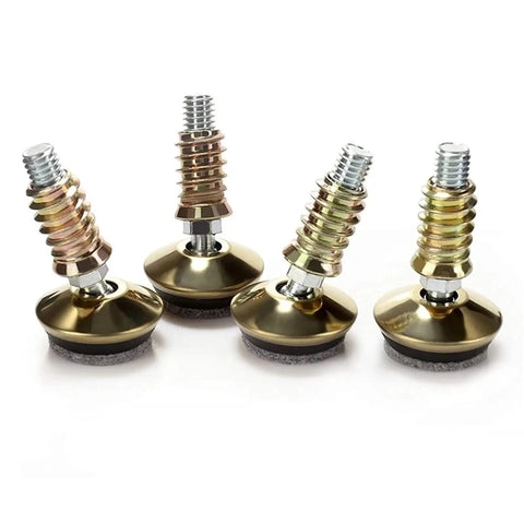Swivel Furniture Levelers Set Of 4 Adjustable Leveling Feet For Tables Chairs Cabinets, fully threaded M8 M10, rust resistant