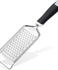 Stainless Steel Handheld Cheese Grater With Soft Grip Handle And Zester, Sharp Etched Grating Surface For Cheese, Chocolate