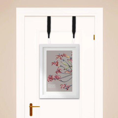 Four Pack Adjustable Cubicle Hangers For Office Partitions And Whiteboards, universal metal hooks on door displaying art