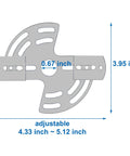 Adjustable Ceiling Light Mount Crossbar With Screws And Nuts Go To Fixture Bracket For Wall Or Ceiling Installations Close To Ceiling Chandelier Plate Fits 4.33 To 5.12 Inch Hole Spacing Easy Fit And Solid Support, 0.67 inch center hole