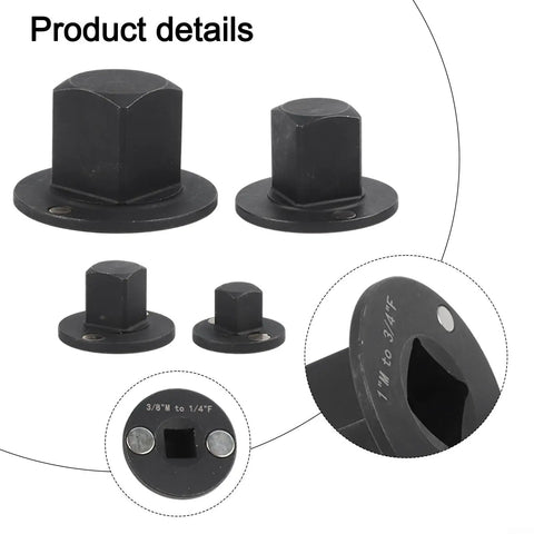 Huge Savings On These Compact Low Profile Socket Adapter Sets Made From Heat Treated Steel For Impact Drivers To Hit Tight Spots With Ease And Strength In Your Garage. 4-piece low profile socket adapter set, heat treated steel, assorted sizes