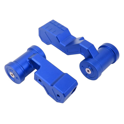 Blue Aluminum Alloy Gear Shift Lever Knob Cover Kit For Jeep JK And JKU Models 2011 To 2018 With Extended Ergonomic Handle: blue anodized aluminum