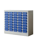 40 Drawer Steel Parts Cabinet With ABS Bin Organizers For Garage And Workshop Pro Grade Storage