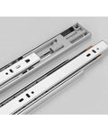 Heavy Duty Steel Drawer Slides With Quiet Bearings Three Section Guide Rails Double Row Stainless Steel Ball Bearings 300mm Cabinet Drawer Tracks Sturdy 38kg Load Smooth Quiet Sliding For Kitchen Cabinets, stainless steel