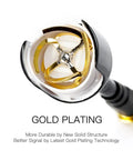 Two Pack Lollipop 4 FPV Antennas for 5.8GHz RHCP Updated Version with 2.6 dBi Gain SMA Connectors gold plating detail view