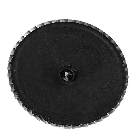 80mm Hole Saw Kit With 6mm Drill Bit And 13mm Depth Cut, HSS Spring Loaded Cutter For Wood And Metal, shown from top view
