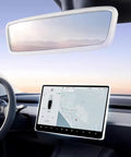 Tesla 2PCS Protector Trim Frame Kit For Model 3 And Model Y 2020 To 2026 Front Screen Edge Protector Rearview Mirror Cover
