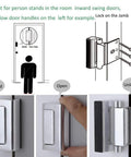 Lock It Down Home Security Door Lock Set 2 Pack Child Proof Reinforcement Locks installation and usage on inward swinging doors.