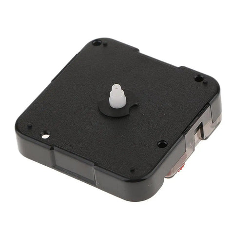 Diy Wall Clock Movement Replacement Kit With Silent Sweep Movements No Hands Needed Black 8.9mm Shaft No Thread Includes Two Movements For Easy Clock Repair close-up view
