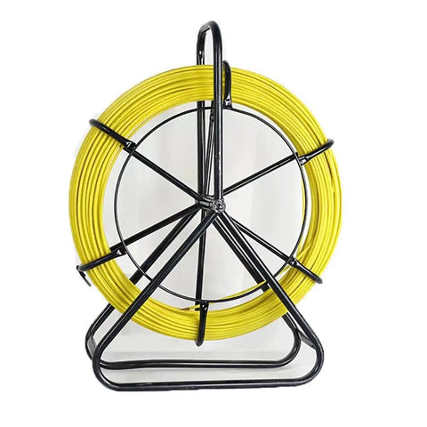 Fiberglass Fish Tape Wire Cable Puller Rod Duct Rodder 6mm 328ft For Electrical Run Non Conductive Conduit Fishtape Steel Bracket