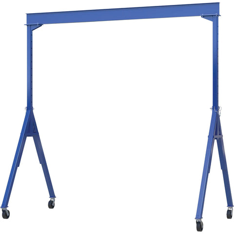 Heavy Duty Adjustable Height Gantry Crane 6000 Lb Capacity 15 X 10 Ft Steel Frame Built Tough With Smooth Phenolic Position Locking Casters