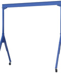 Heavy Duty Adjustable Height Gantry Crane 6000 Lb Capacity 15 X 10 Ft Steel Frame built tough with smooth casters.