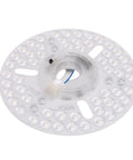 AUNMAS 6.30in LED Ceiling Fan Light Retrofit 5CCT Adjustable 3000K-6500K with round LED panel and magnetic connector.