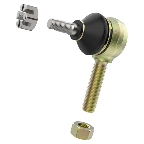 Golf Cart Tie Rod End Kit for Club Car DS 1976 to 2008 Left Hand Thread Ball Joints OEM 7540 Replacement, Easy Install Direct Fit to Restore Steering Geometry for Gas and Electric Models; ball joint with nut