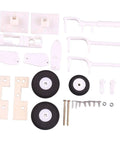 RC Airplane Landing Gear Kit With Shock Absorbing Nylon Fittings, lightweight replacement parts for fixed-wing models