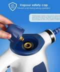 Vapour safety cap on Heavy Duty Handheld Steam Cleaner For Kitchen Tile And Bathroom showing safe operation features.
