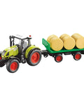 Farmland Agricultural Series Friction Powered Tractor Toys Set Of Six Lightweight Hay Barrel Transport Machines For Kids toy