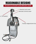 Outboard Remote Throttle Control Console Top Mount With Single Lever Binnacle Control And Key Switch For Johnson And Evinrude