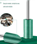 20 Pcs 8mm Rubber Polishing Burr Point Bits For Rotary Tools With 1/8 Inch Shank Nail Drill Polish Heads Set in green color