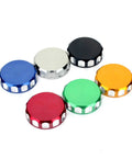 Multicolored Front Brake Fluid Reservoir Cap For Sportbikes CNC Machined 6061 T6 Aluminum Anodized With High Grade Steel Bolts