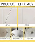 Fast Dry Tile Repair Kit With Crack Filler Paste For Ceramic Porcelain Granite And Marble, fix before after results