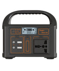 Kickass Portable Solar Power Station Packs Enough Juice To Run Phones Laptops And Tiny Appliances While Camping Or Hitting The Road. Smart Chip Guard Prevents Overloads So You Can Plug In Peacefully, featuring USB ports and AC outlet.