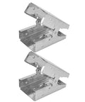 2 Piece Sawhorse Brackets And Display Stand Kit For Woodworking Clamps, heavy gauge steel construction for stability.