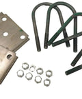 Beefy Heavy Duty Trailer U-Bolt Kit For 3-Inch Round Axles, 6-1/2-Inch Long, 1/2-Inch Diameter, 4-Pack, Fits 5200 And 6000 Lb Axles, Durable Hardware For Secure Towing; U-bolts, tie plates, and nuts