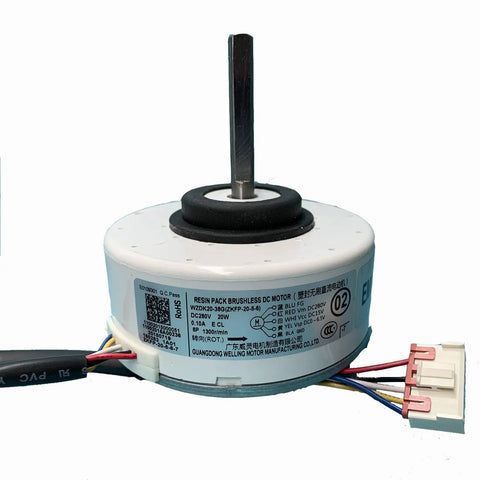High Efficiency Brushless DC Fan Motor For 20W WZDK20-38G ZKFP-20-8-6 Air Conditioning Unit Replacement