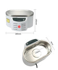 Top Notch Digital Ultrasonic Cleaner Bath For Jewelry Glasses And Manicure Stones precise dimensions 185x145mm advanced cleaning design.