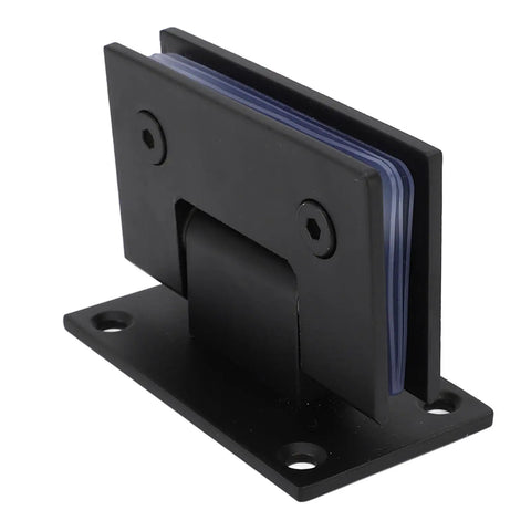 Frameless Glass Shower Door Hinge In Stainless Steel, side view, suitable for 8-12mm glass, dual direction close, easy install